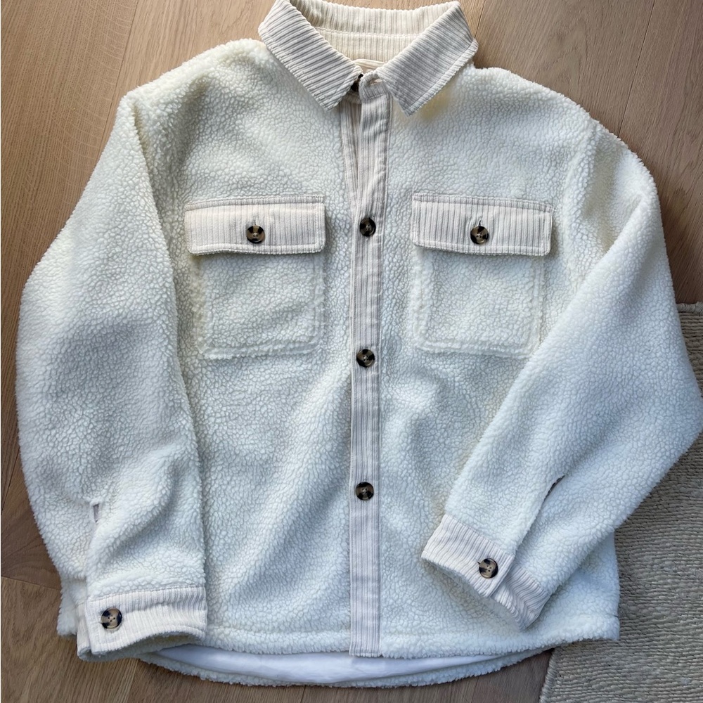 Rip Curl White Sherpa Jacket